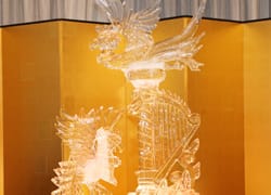 氷のオブジェ